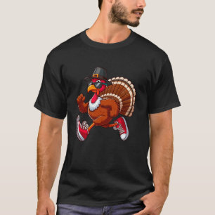 T-shirt Turquie pèlerin Thanksgiving Day Running Turkey Tr