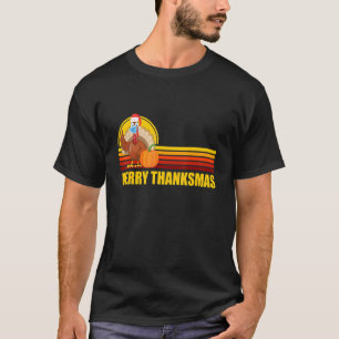 T-shirt Turquie Père Noël Joyeux Thanksmas Noël Thanksgivi
