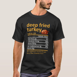T-shirt Turquie profonde Fried Nutrition Faits nutritionne