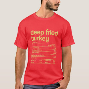 T-shirt Turquie profonde Fried valeur nutritive Thanksgivi
