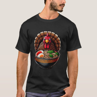 T-shirt Turquie Ramen nouilles drôle Thanksgiving Diner Hu