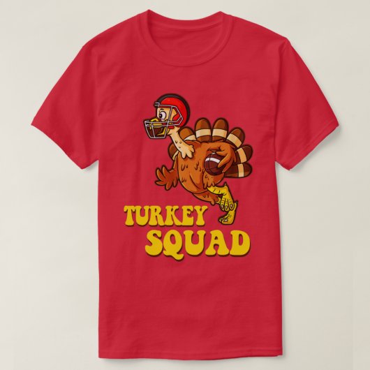 T-shirt Turquie Squad drôle de grâces à la dinde (Design devant)
