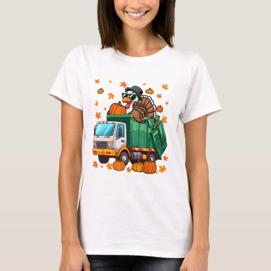 T-shirt Turquie Sungles Conduite Garge Camion Thanksgiving (Devant)