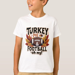 T-shirt Turquie tarte et football Oh Ma Turquie Thankgivin