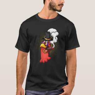 T-shirt Turquie tête Fumé une cigarette portant des lunett