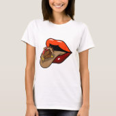 T-shirt Turquie Tongue Out Thanksgiving Day Drôle Lèvres C (Devant)