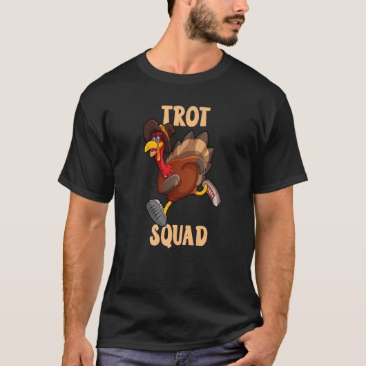 T-shirt Turquie Trot Squad Thanksgiving Day 5K Run Pilgrim (Devant)