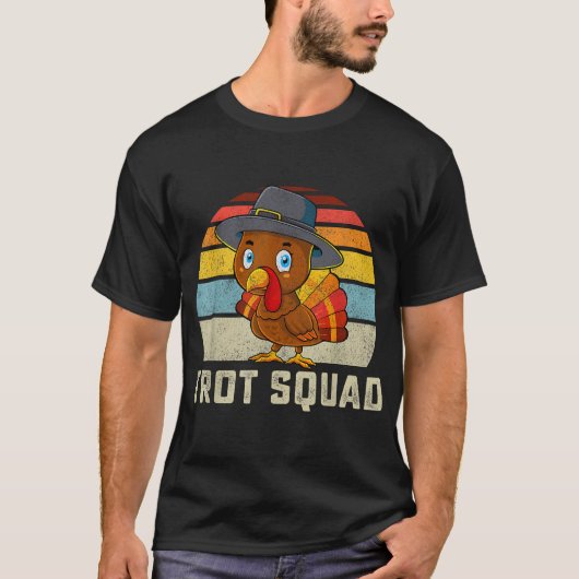 T-shirt Turquie Trot Squad Thanksgiving Run Costume Men Wo (Devant)