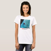 T-shirt Turquoise Blue Discus (Devant entier)