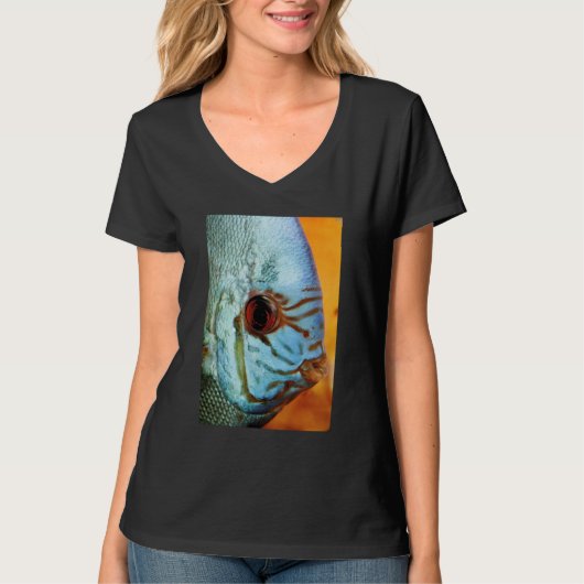 T-shirt Turquoise Blue Discus (Devant)