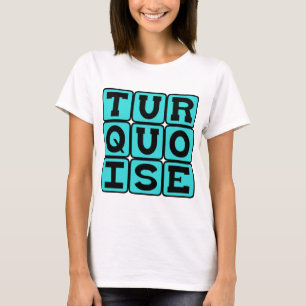 T-shirt Turquoise, Couleur