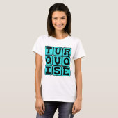 T-shirt Turquoise, Couleur (Devant entier)
