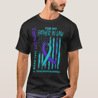 T-shirt Turquoise et violet de sensibilisation au suicide