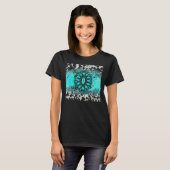 T-shirt Turquoise Gemstone Cowhide Leopard Western Souther (Devant entier)