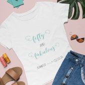 T-shirt Turquoise Grey 50 et Fabuleux anniversaire