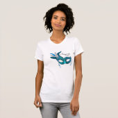 T-shirt Turquoise Mascarade Mascarade Mascarade Mascarade (Devant entier)