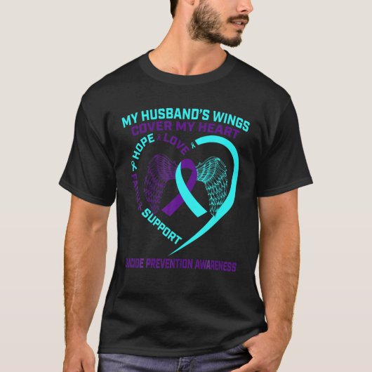 T-shirt Turquoise Purple Suicide Prévention Sensibilisatio (Devant)