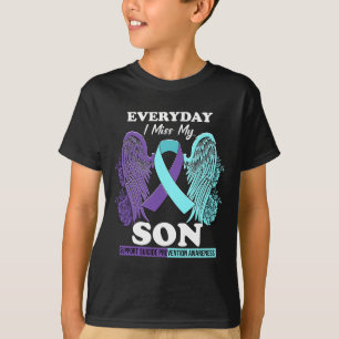 T-shirt Turquoise Purple Wing Miss Amour Son Prévention du