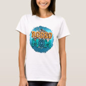 T-shirt Turquoise Rodeo Maman (Devant)