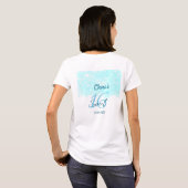 T-shirt Turquoise turquoise agate doux 16 anniversaire ajo (Dos entier)