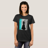 T-shirt Turquoise Violin Champion Retro Design Orchestra V (Devant entier)