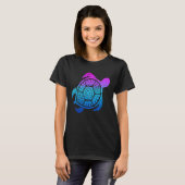 T-shirt Turtle Back Mandala Carapace Turtle Swimming (Devant entier)