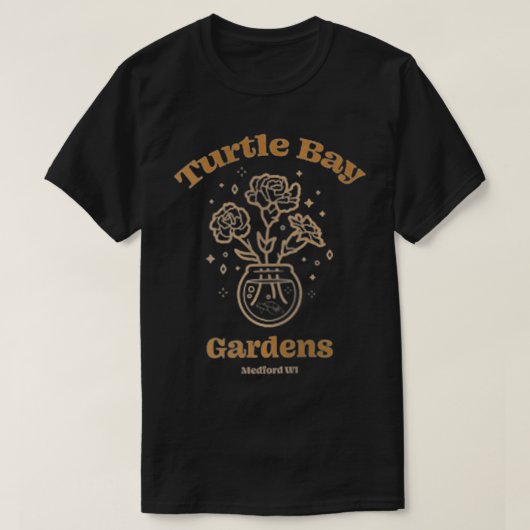 T-shirt Turtle Bay Gardens Medford WI Code Postal (Design devant)