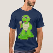 T-shirt Turtle Beer mug Beer (Devant)