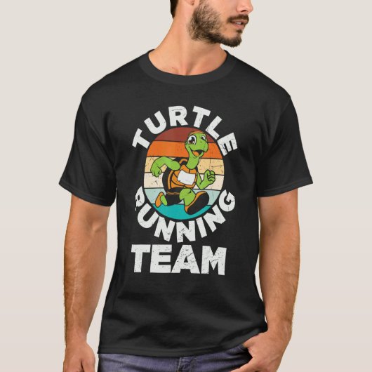 T-shirt Turtle Coureur Équipe Turtle Love To Run (Devant)