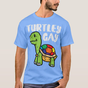 T-shirt Turtle Gay Rainbow Flag Pride Ally LGBTQ Hommes LG