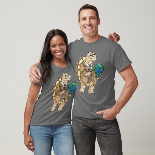 T-shirt Turtle History Teacher Globe (Unisexe)