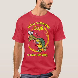 T-shirt Turtle Jogger Slow Runner Club Pas besoin de vites