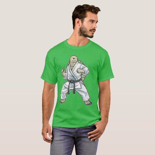 T-shirt Turtle Karate Arts martiaux (Devant entier)