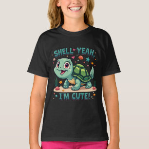 T-shirt Turtle Kawaii mignonne avec jeu amusant Océan