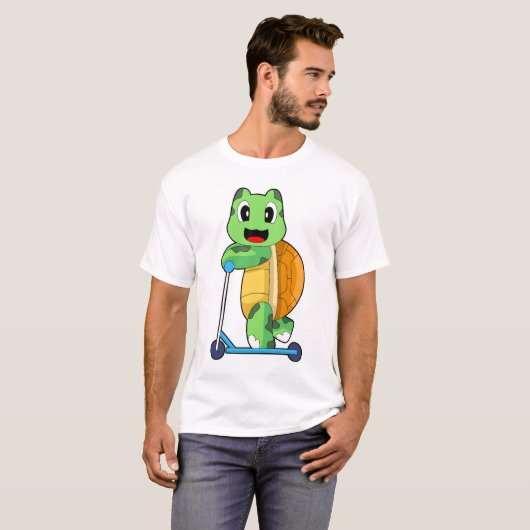 T-shirt Turtle Kick Scooter (Devant entier)