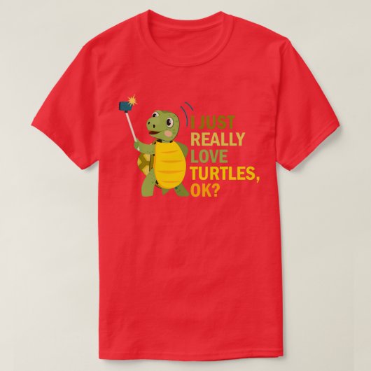 T-shirt Turtle Lover J'Aime Vraiment Les Tortues Ok Island (Design devant)