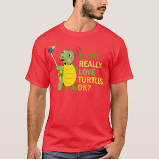 T-shirt Turtle Lover J'Aime Vraiment Les Tortues Ok Island