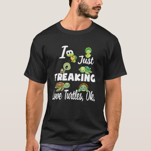 T-shirt Turtle Lover | Je Frappe Juste La Tortue D'Amour O (Devant)