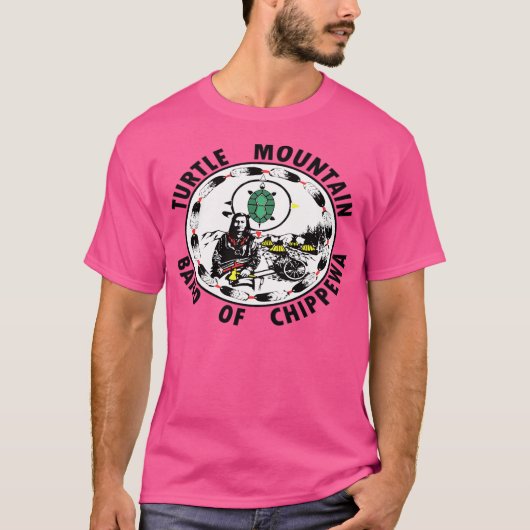 T-shirt Turtle Mountain Band De Chippewa (Devant)