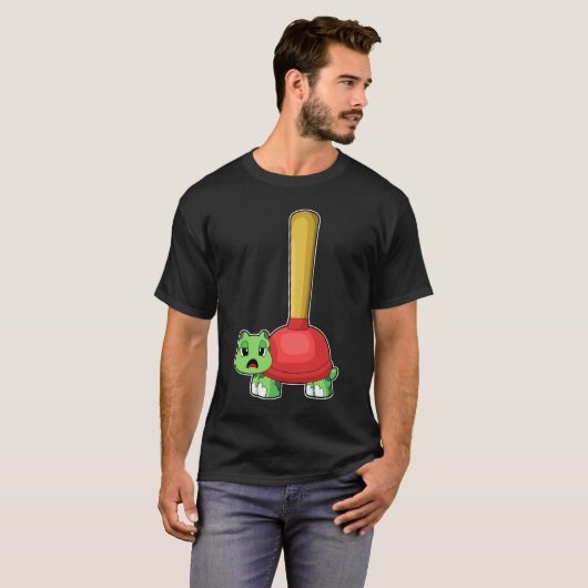 T-shirt Turtle Plunger (Devant entier)