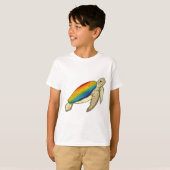 T-shirt Turtle Rainbow (Devant entier)