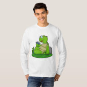 T-shirt Turtle Reading Book (Devant entier)