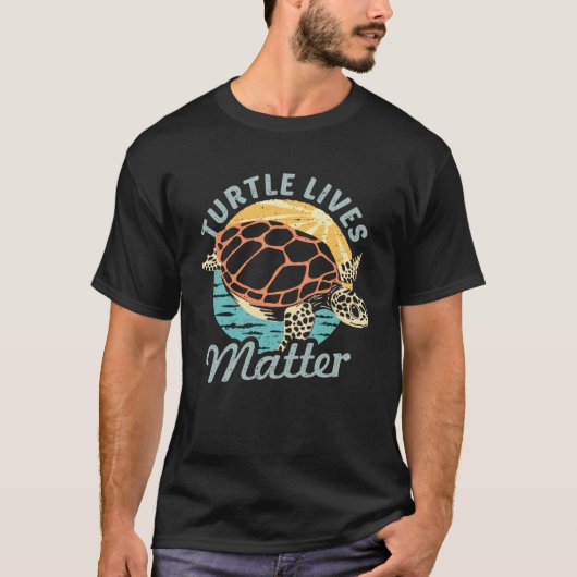 T-shirt Turtle Retro Sea Ocean Turtle (Devant)