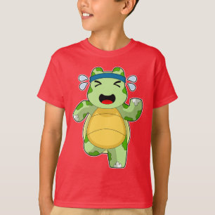 T-shirt Turtle Runner Sports en course