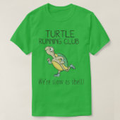 T-shirt Turtle Running Club Funny Turtle Running (Design devant)
