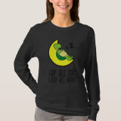 T-shirt Turtle Tired Nap All Day Sleep All Night Cute Turt (Devant)