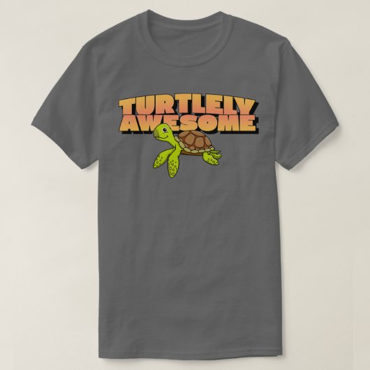 T-shirt Turtlely Awesome (Design devant)