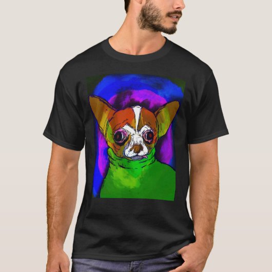 T-shirt Turtleneck Chihuahua (Devant)