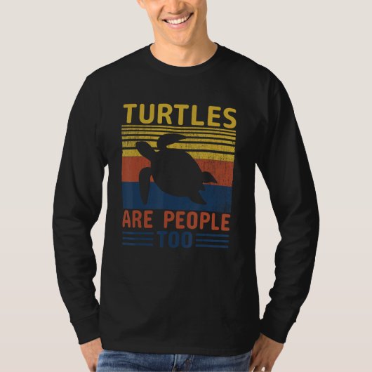 T-shirt Turtles Are People Too (Devant)