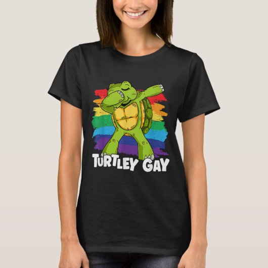 T-shirt Turtley Gay pride Rainbow Flag communauté LGBT (Devant)